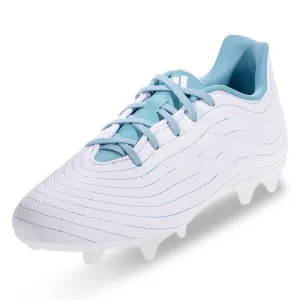 Adidas Copa Pure.3 Firm Ground Soccer Cleats (White/Grey Two/Preloved Blue)