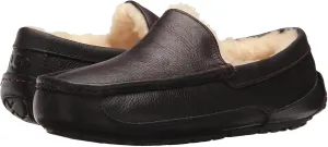 Ascot Leather UGG Slippers, Dark Spice