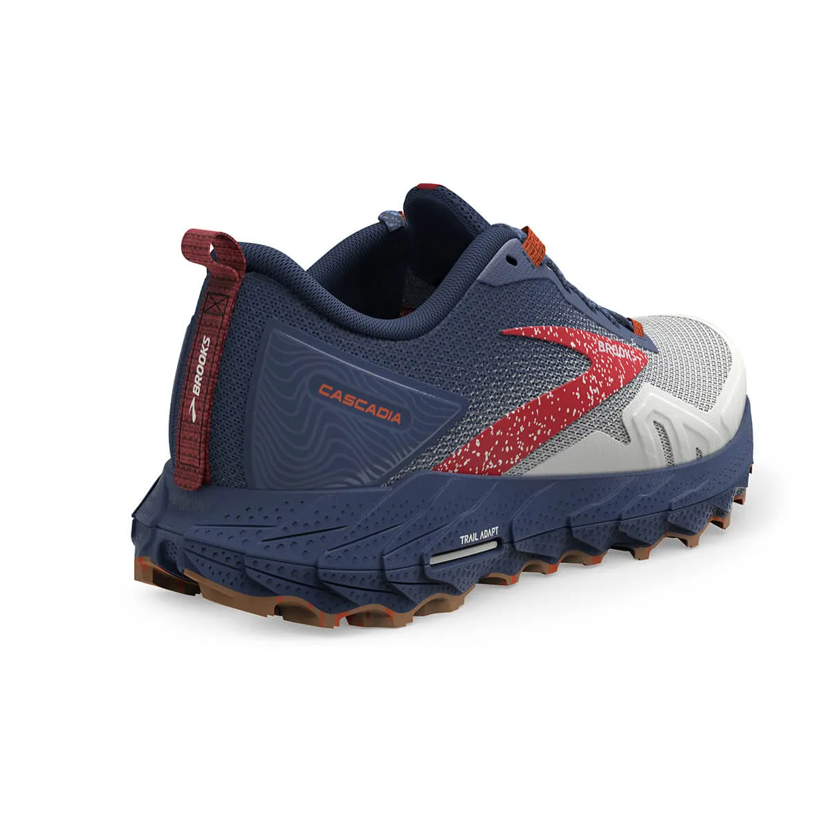 Brooks Cascadia 17 Womens | White/navy/bittersweet