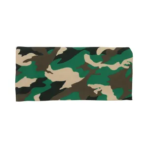 Green Camo Bamboo Jersey Lined Sweatband