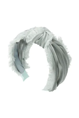 Knot Fringe Headband - Mint Green