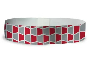 Loopty Loop Tiled Red Grey