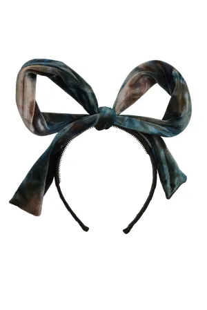 Party Bow - Blush/Aqua/Navy Velvet