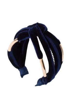 Tubular Headband - Navy Velvet