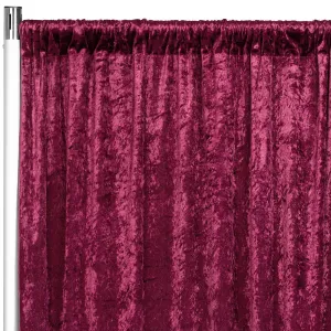 Velvet 18ft H x 52" W Drape/Backdrop Curtain Panel - Burgundy